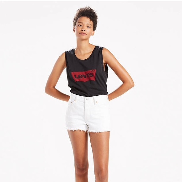 Levi's Pants - NWT Levi’s 501 Mid Rise White Denim Shorts (31)